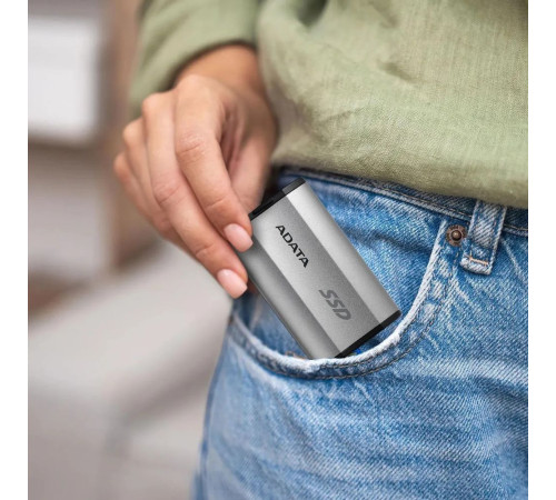Внешний накопитель SSD 2TB ADATA SD810, USB 3.2, серебристый