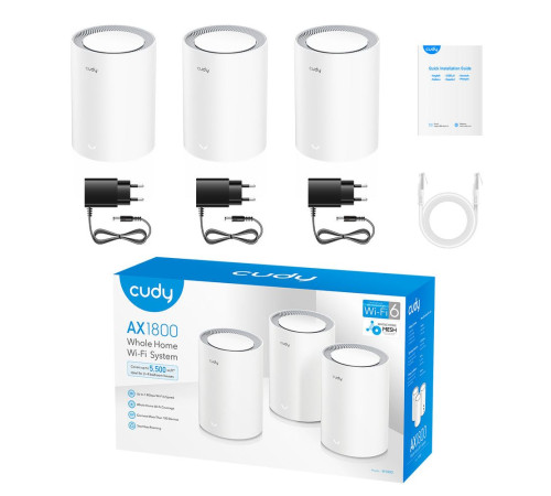 Wi-Fi Mesh система Cudy M1800(3-Pack)