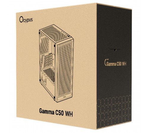 Корпус Ocypus Gamma C50 WH, белый