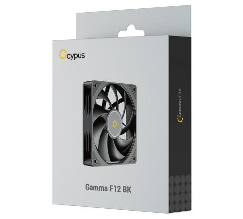Вентилятор для корпуса Ocypus Gamma F12 BK, черный