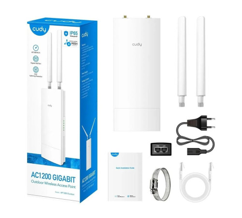 Точка доступа Wi-Fi CUDY AP1300 Outdoor, белый