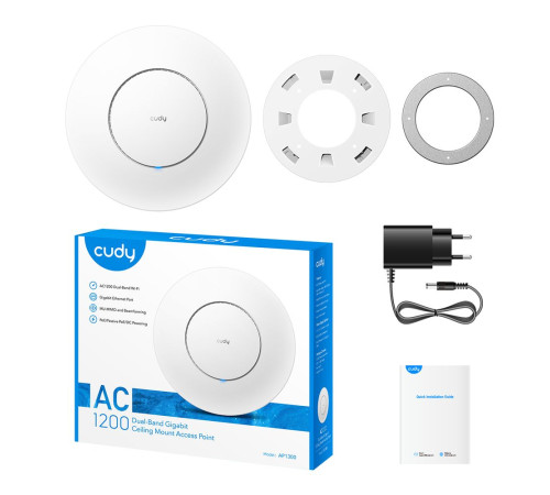 Точка доступа Wi-Fi CUDY AP1300, белый