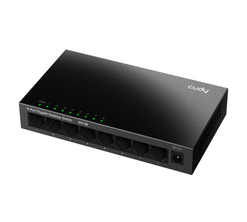 Коммутатор CUDY GS108, черный