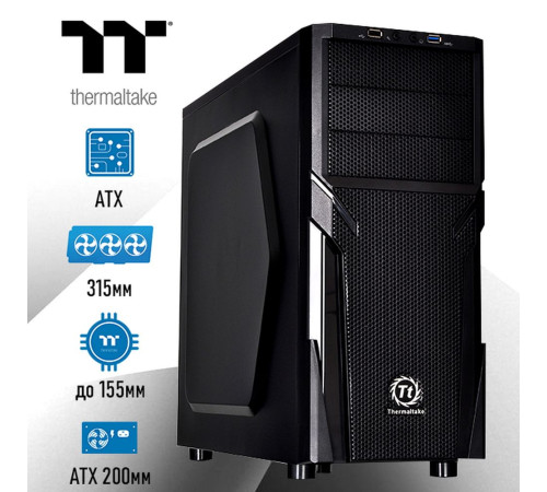 Корпус Thermaltake Versa H21, черный