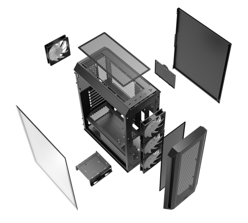 Корпус XPG VALOR AIR PLUS,черный