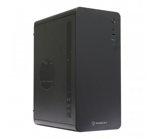 Персональный компьютер Raskat STANDART 300, Intel Core i3-12100, RAM 16GB, SSD 256GB, noOS, черный