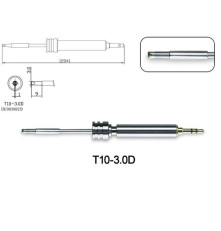 Жало со встроенным нагревателем , T10-3.0D