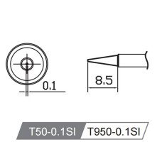 Жало со встроенным нагревателем , T50-0.1SI