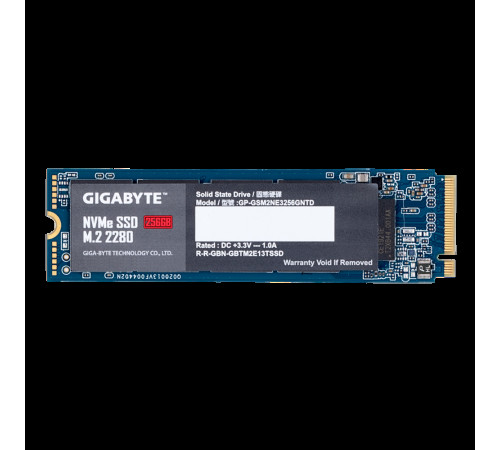 Твердотельный накопитель Gigabyte GP-GSM2NE3256GNTD, 256GB, M.2(22x80mm)