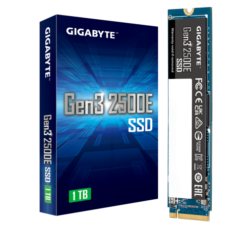 Твердотельный накопитель Gigabyte AORUS Gen3 2500E, 1TB, M.2(22x80mm)