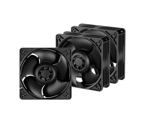 Вентилятор для корпуса Arctic Cooling В S12038-8K, черный (комплект 3 шт.)