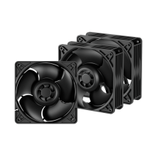 Вентилятор для корпуса Arctic Cooling S12038-4K, черный (комплект 3 шт.)