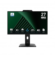 Монитор 27" MSI PRO MP272PMG IPS, 1920x1080, 120Hz, 4ms, 300сd/m, 1500:1, HDR, VGA, HDMI(1.4b), DP(1.2a), 2xUSB2.0, HAS, Pivot, Swivel, InPSU, Speakers, Cam, Vesa 100, Black