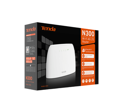 Маршрутизатор Tenda 4G03, белый