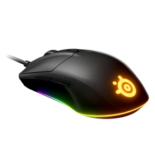 Мышь проводная игровая SteelSeries Rival 3, черный