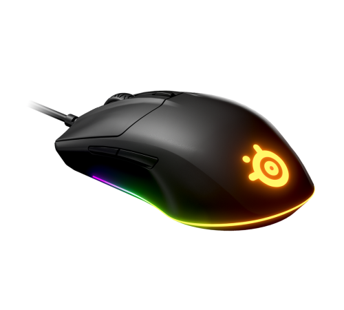Мышь проводная игровая SteelSeries Rival 3, черный