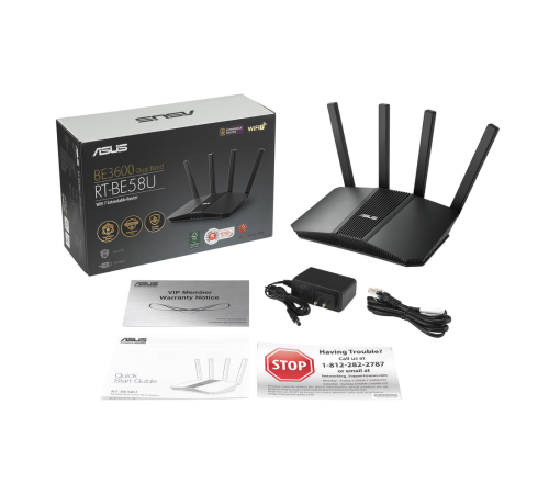 Маршрутизатор ASUS RT-BE58U, черный