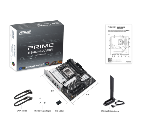 Материнская плата ASUS PRIME B840M-A WIFI (AM5)