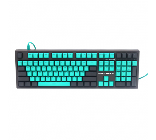 Клавиатура проводная игровая Raskat KM002, USB, зеленый