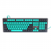 Клавиатура проводная игровая Raskat KM002, USB, зеленый