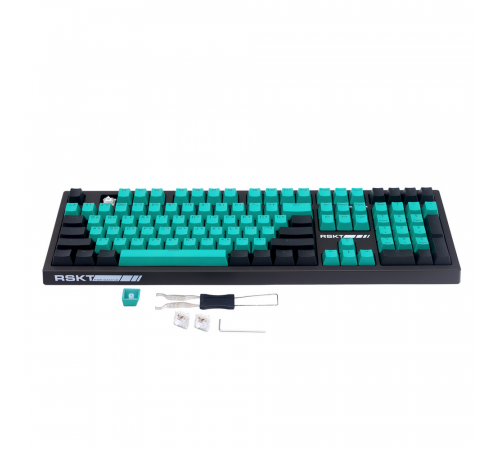 Клавиатура проводная игровая Raskat KM002, USB, зеленый