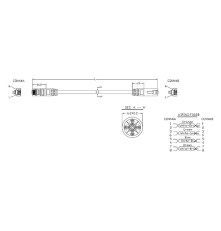 Патч-корд Hyperline U/UTP, Cat.6a, 10G, LSZH, 0.5 м, красный