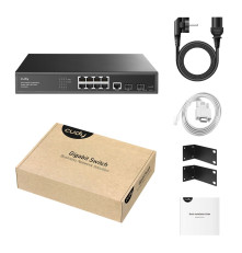 Коммутатор CUDY GS2008S2, черный