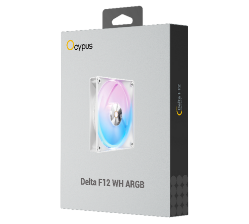 Вентилятор для корпуса Ocypus Delta F12 WH, белый