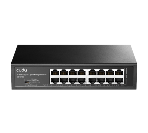 Коммутатор CUDY GS1016E, черный