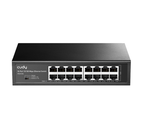 Коммутатор CUDY FS1016, черный