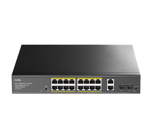 Коммутатор CUDY GS1018PS2, черный