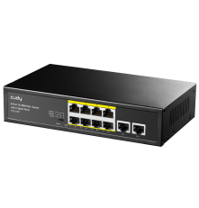 Коммутатор CUDY FS1010P, черный