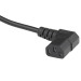 Кабель питания Hyperline PWC-IEC13A-IEC14-3.0-BK, монитор-компьютер, IEC 320 C13 (угловая) - IEC 320 C14 (3x1.0) 10A, прямая вилка, 3 м, черный