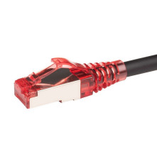 Патч-корд Hyperline F/UTP, экранированный, Cat.5е, LSZH, 5 м, черный