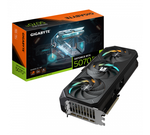 Видеокарта Gigabyte RTX5070Ti GAMING OC 16GB GDDR7 256bit 3xDP HDMI 3FAN RTL