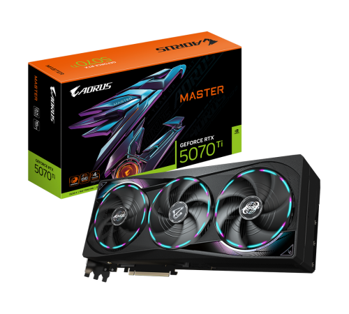Видеокарта Gigabyte RTX5070Ti MASTER 16GB, GDDR7/256-bit