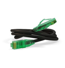 Патч-корд Hyperline U/UTP, Cat.6a, 10G, LSZH, 0.5 м, черный