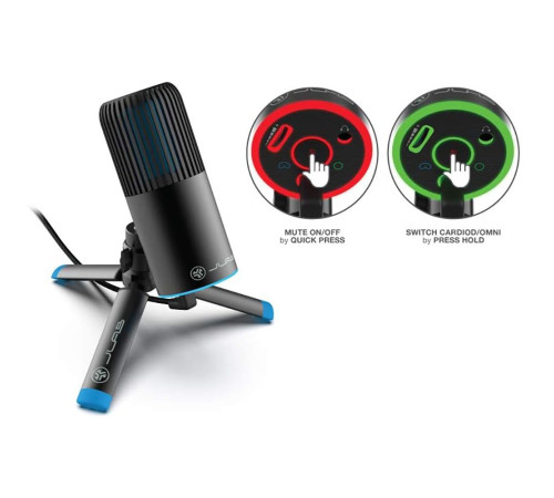 Микрофон проводной Jlab Go Talk, черный (IEUMTALKGORBLK4)