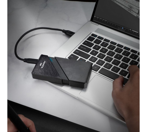 Внешний накопитель SSD 2TB ADATA SE920, USB 4, черный