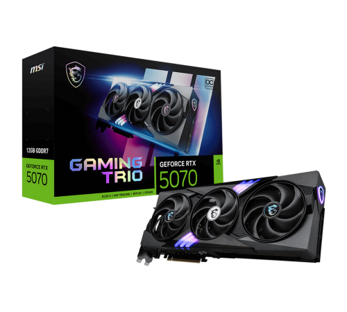 Видеокарта MSI RTX5070 GAMING TRIO OC 12GB, GDDR7/192-bit