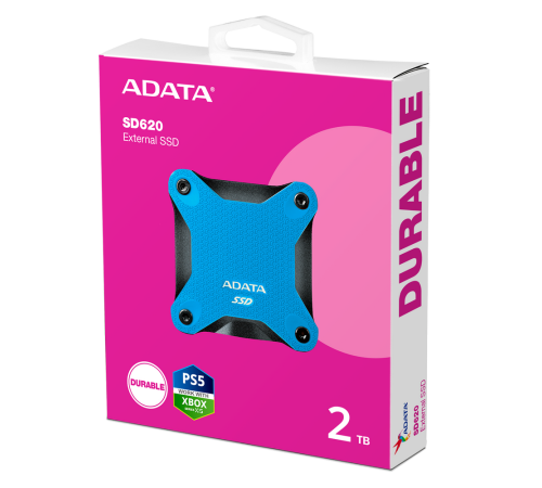 Внешний накопитель SSD 2TB ADATA SD620 SD620-2TCBL, USB 3.1, синий