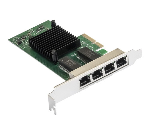 Сетевой адаптер внутренний ExeGate EXE-I350-T4V2