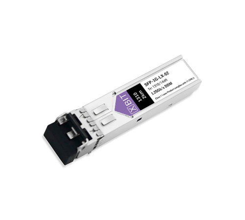 Трансивер XBIT SFP-1G-LX-02, SFP, 1.25Gb/s, 2km, 8dB, 1310nm, SMF, 2LC, DDM