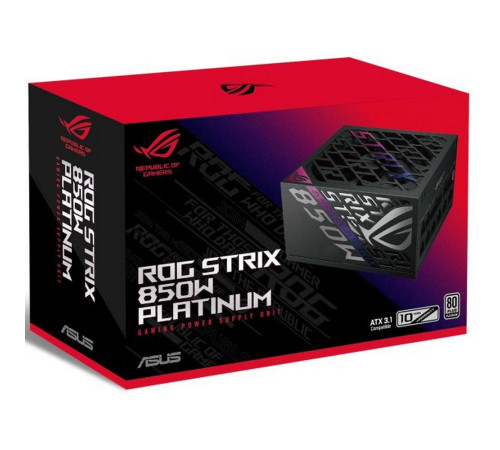 Блок питания 850 Вт ASUS ROG-STRIX-850P-GAMING, черный