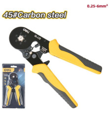 Пресс-клещи шестигранные Deli DL-L12 для обжима наконечников 0,25-6 кв.мм