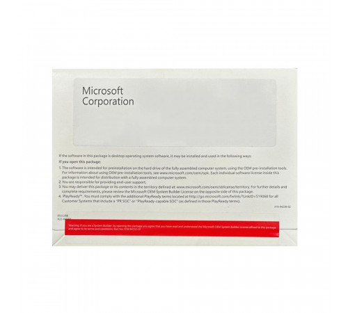 Операционная система Microsoft Windows 10 Professional Конверт OEM (FQC-08909)