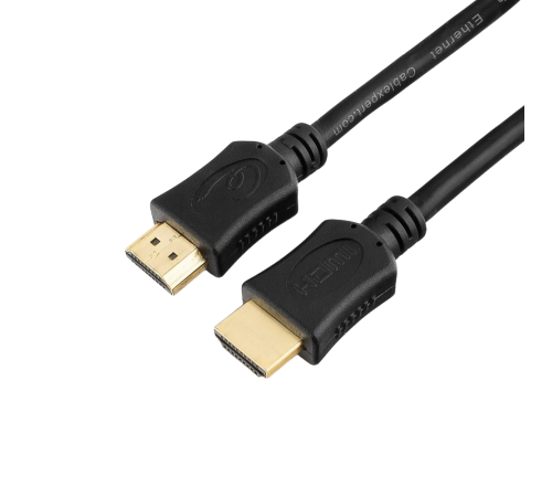Кабель HDMI Cablexpert, 19M/19M, v2.0, позол. контакты, экран, 3 м, черный