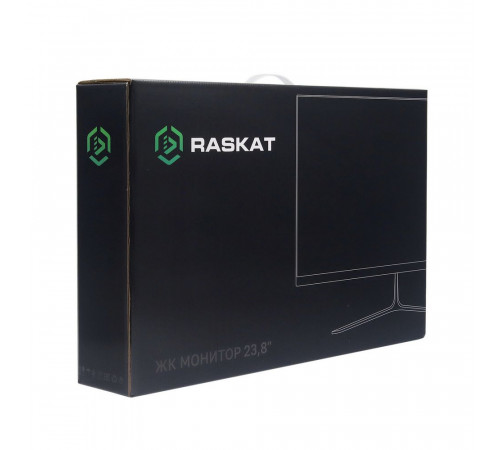 Монитор 23.8" Raskat I24F10DAW (23.8',IPS, 1920*1080, VGA+HDMI+DP, 5ms, 178°/178°, 1000:1, 100Hz, White)