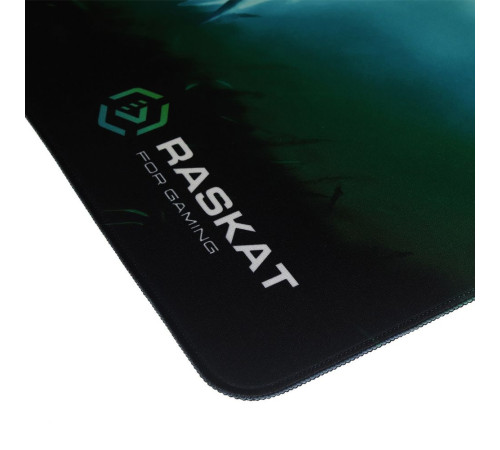 Игровой коврик для мыши Raskat Ronin FF - M, черный/зеленый