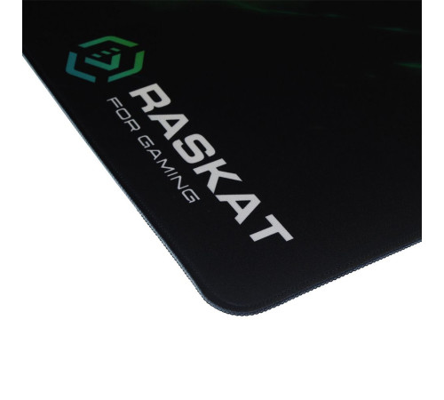 Игровой коврик для мыши Raskat Ronin FF - L, черный/зеленый